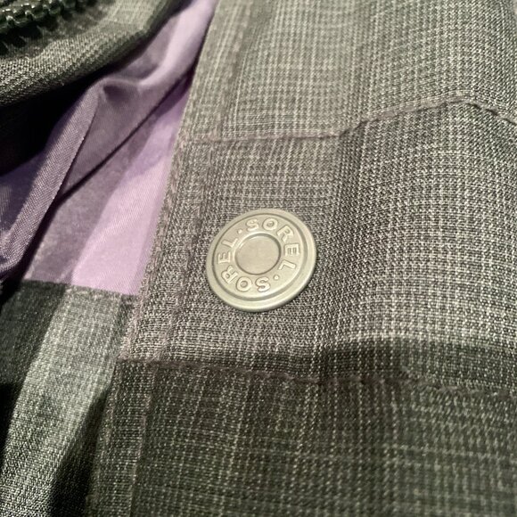 Sorel Parka Down Jacket Men's Large Black Puffer Feathers Coat Ski Snow Winter. - Picture 4 of 5